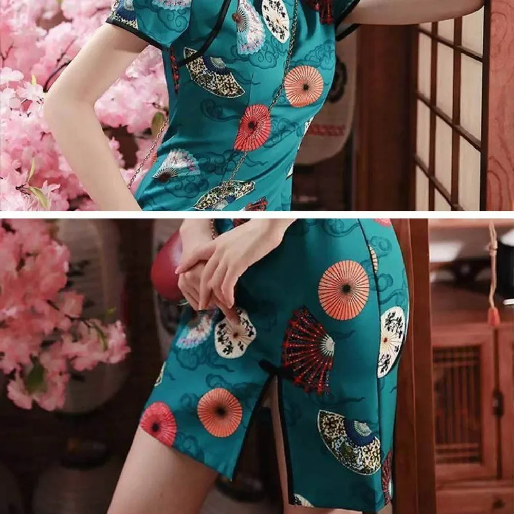 Honeypop Qipao Cheongsam Mini Dress - Picture 6 of 6